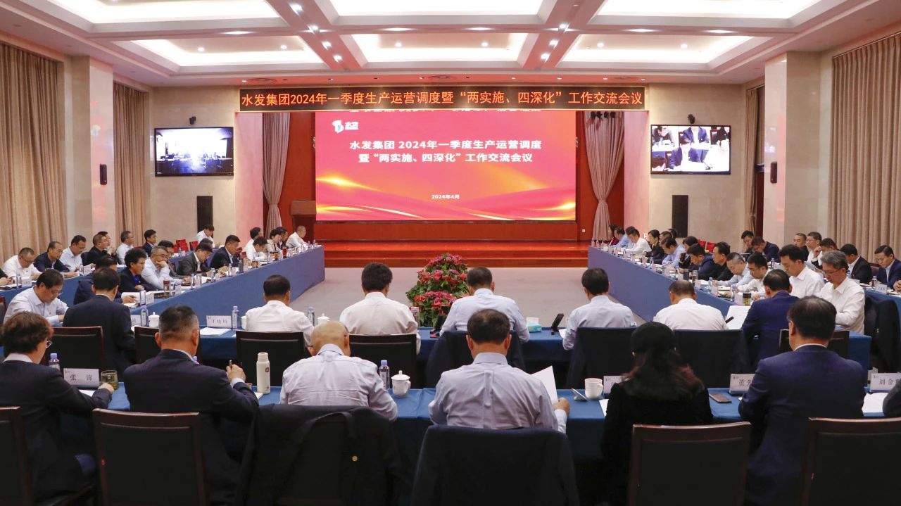 加速加力 提質(zhì)提效丨水發(fā)集團(tuán)召開2024年一季度生產(chǎn)運(yùn)營調(diào)度暨“兩實(shí)施、四深化”工作交流會(huì)議